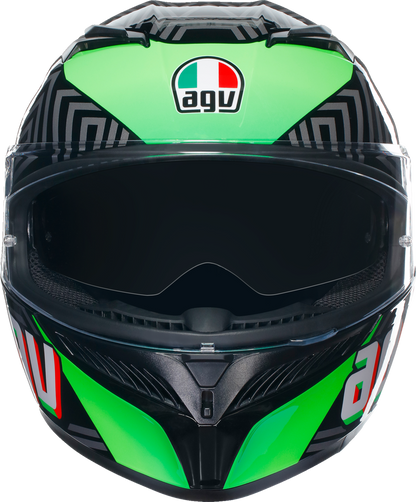 AGV K3 Helmet - Kamaleon - Black/Red/Green - XL 2118381004013XL