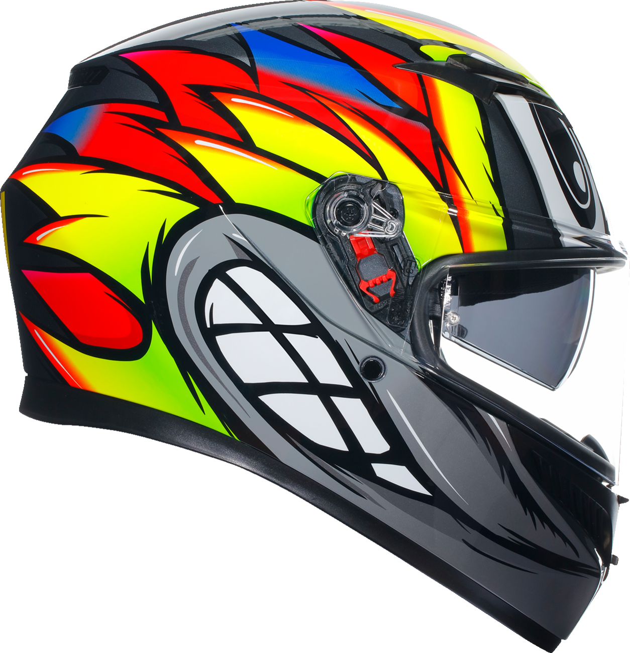AGV K3 Helmet - Birdy 2.0 - Gray/Yellow/Red - Small 2118381004012S