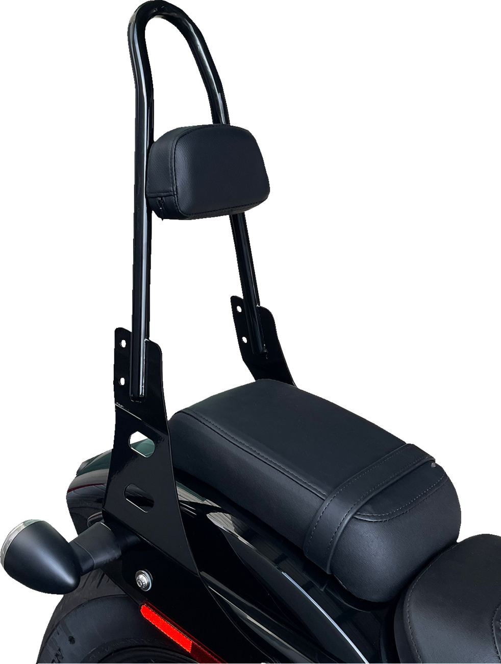 MOTHERWELL One-Piece Sissy Bar - Gloss Black MWL-220-GB.