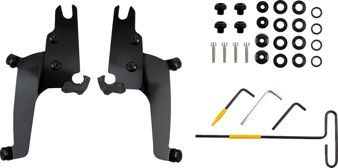 MEMPHIS SHADES Sportshield Mounting Kit - Black - Chief Bobber MEB2070