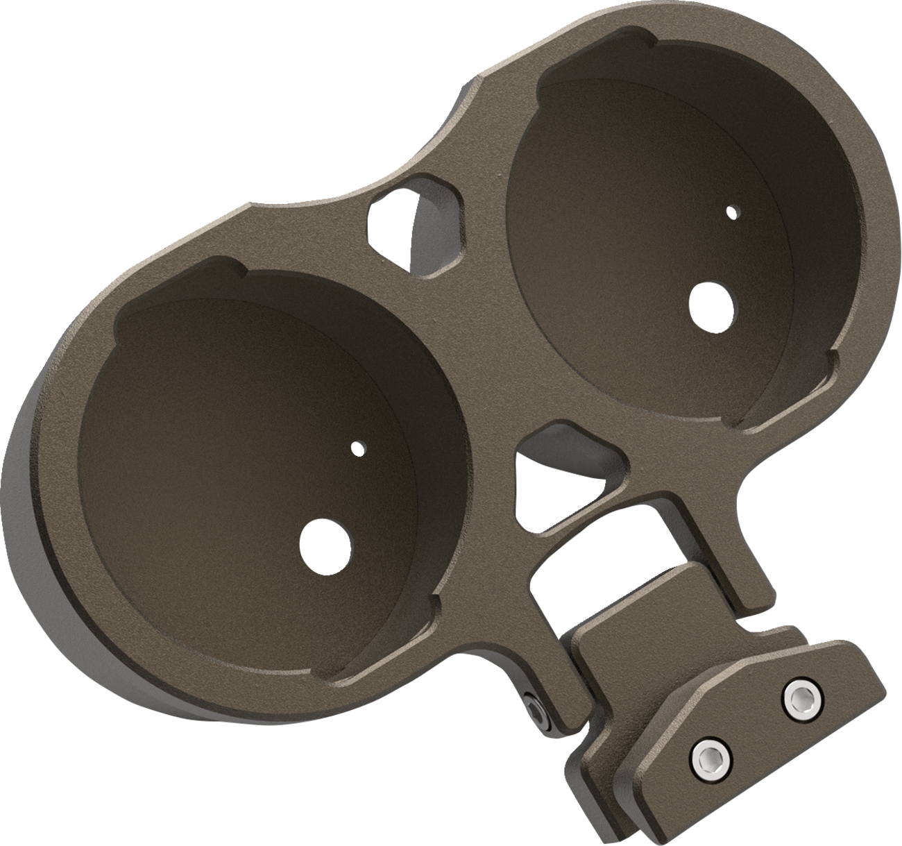 LA CHOPPERS Gauge Mount - Dual - Bronze - Dyna LA-7397-02Z