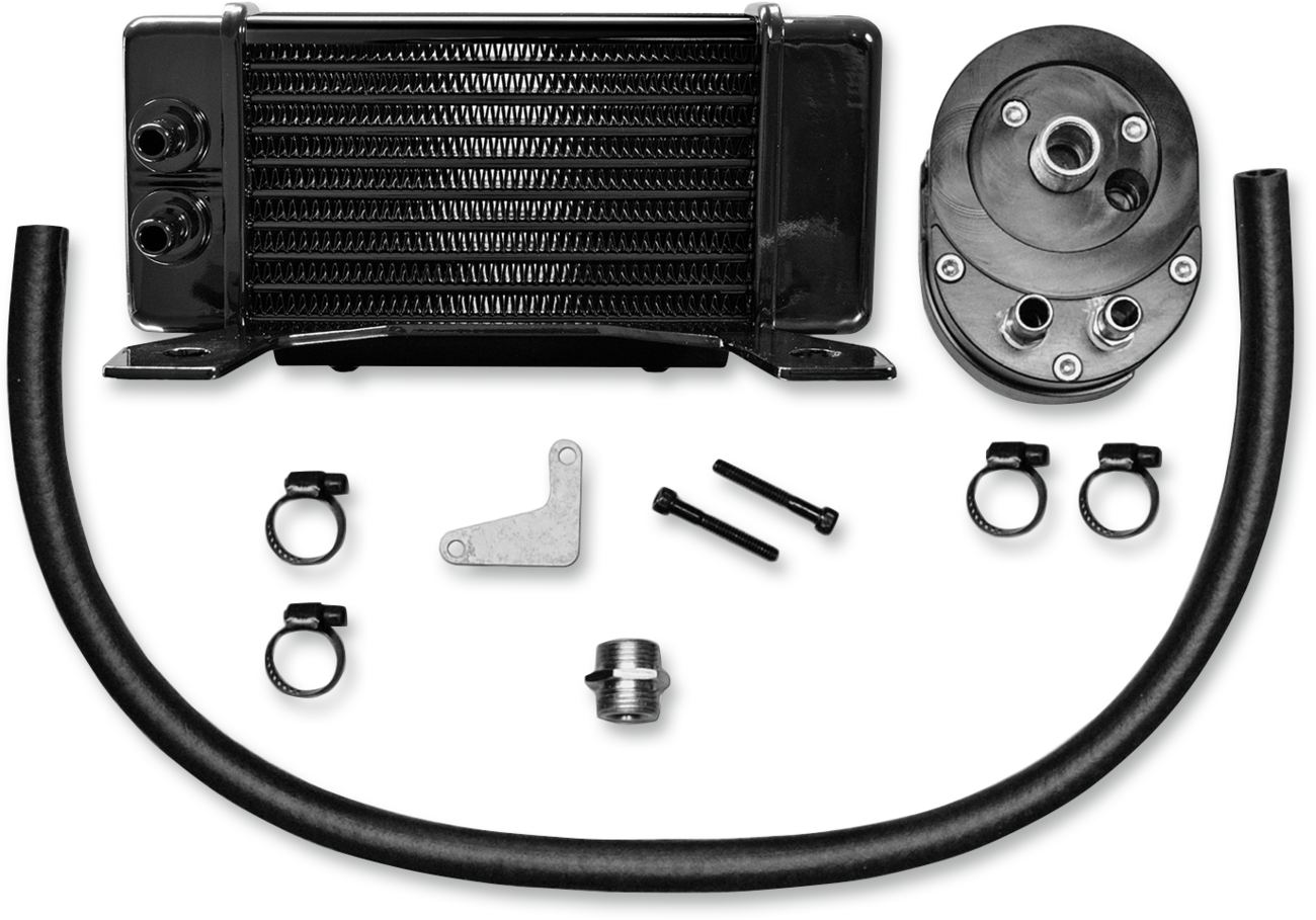 JAGG OIL COOLERS Oil Cooler Kit - Low Mount - Touring 750-2300-0323