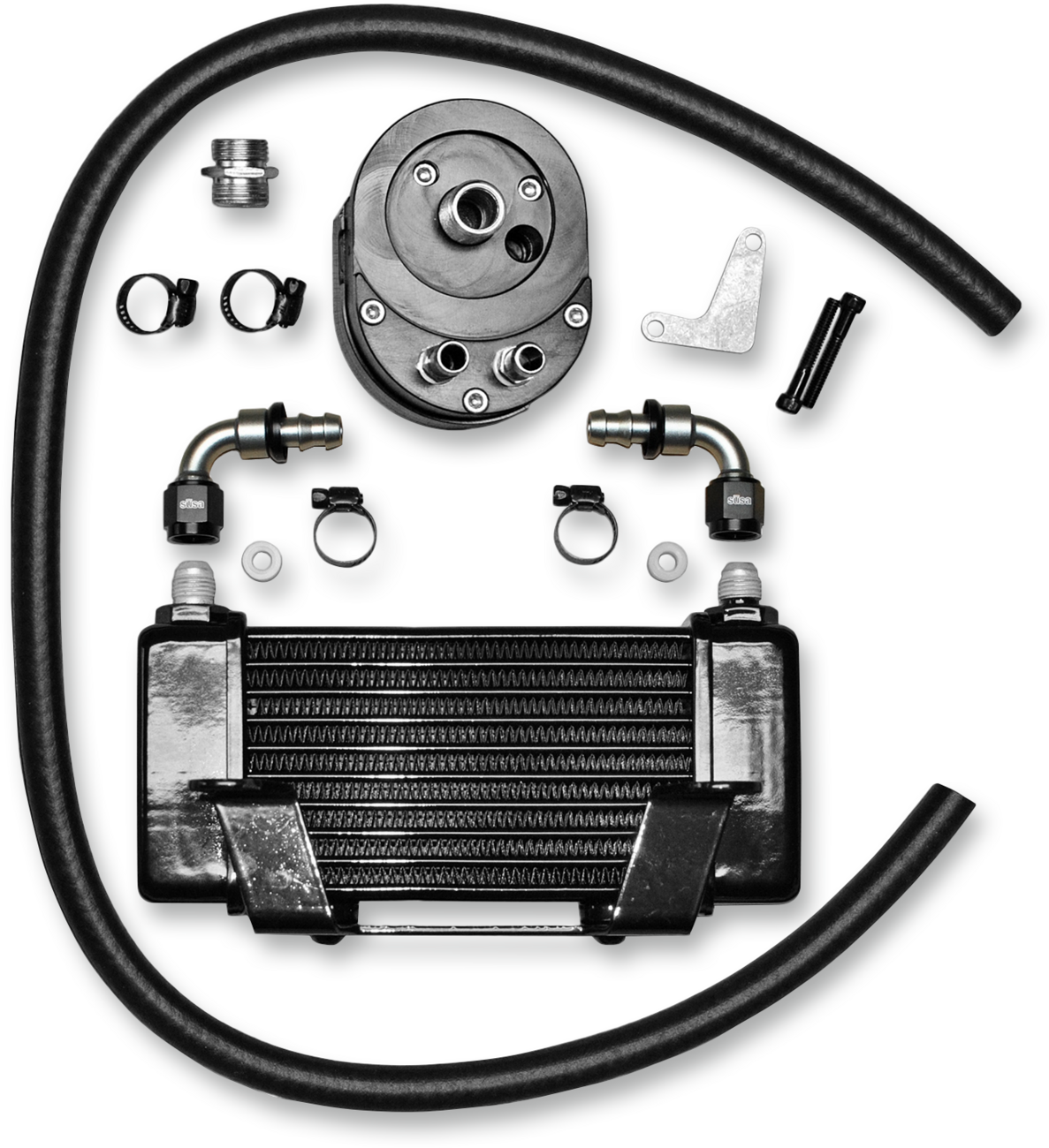 JAGG OIL COOLERS Oil Cooler Kit - Low Mount - Touring 750-2400-0323
