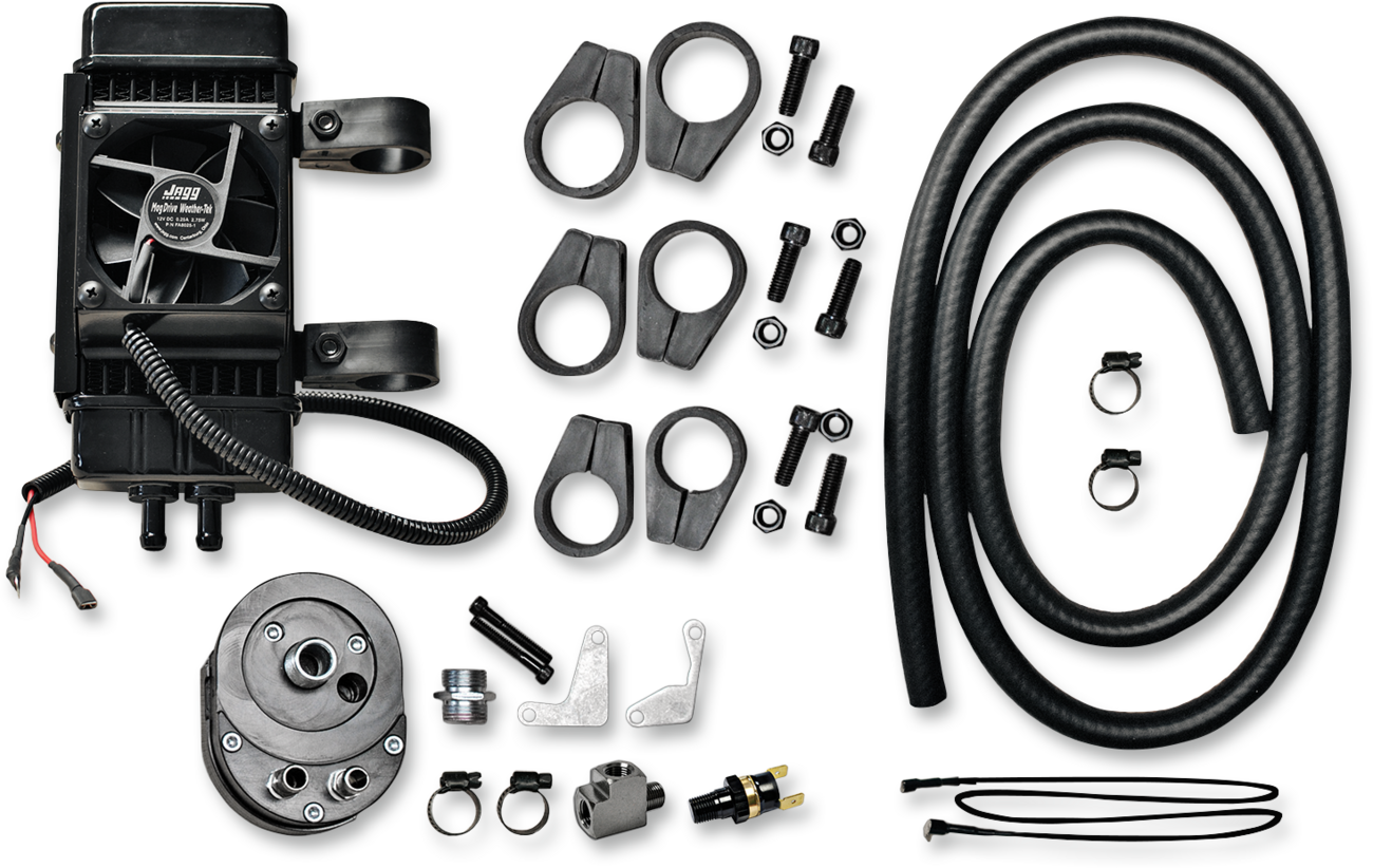 JAGG OIL COOLERS Fan-Assisted Oil Cooler Kit - Vertical 751-FP2600-0323
