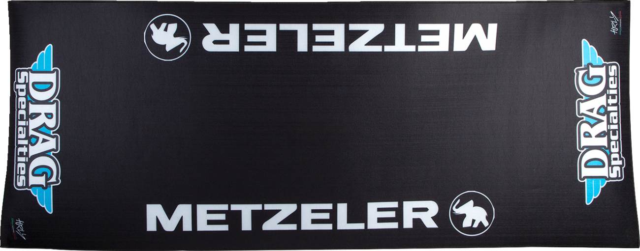 DRAG SPECIALTIES Absorbent Pit Pad - Logo - Large HC80200METZDRAG
