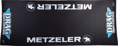 DRAG SPECIALTIES Absorbent Pit Pad - Logo - Large HC80200METZDRAG