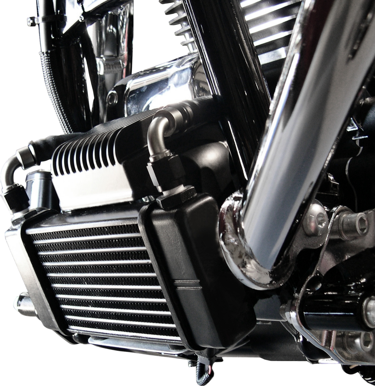 JAGG OIL COOLERS Oil Cooler Kit - Low Mount - Touring 750-2400-0323