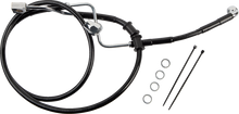 DRAG SPECIALTIES Brake Line - Rear - Master Cylinder to ABS - Black 618602-BLK