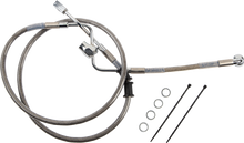 DRAG SPECIALTIES Brake Line - Rear - Master Cylinder to ABS - Stainless Steel 618602
