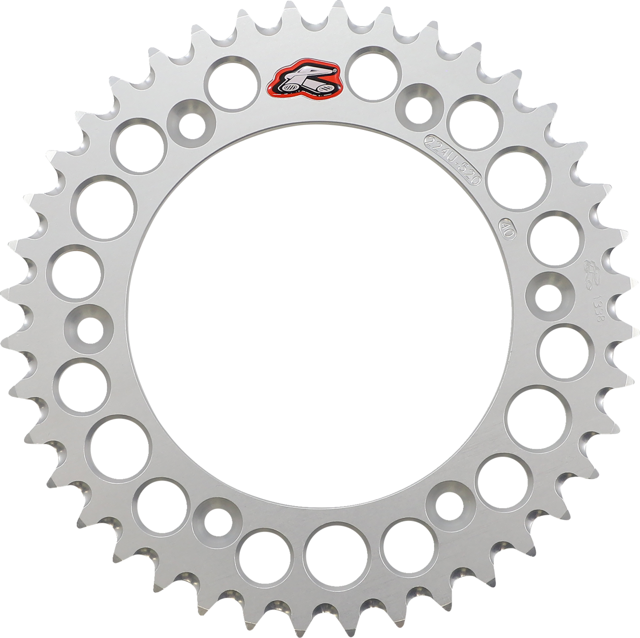 RENTHAL Rear Sprocket - Aluminum - 42 Tooth - Silver 224U-520-42GPSI