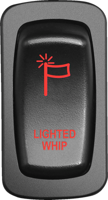 MOOSE OFFROAD Switch - Whip Light - Red WHP-CAR-R
