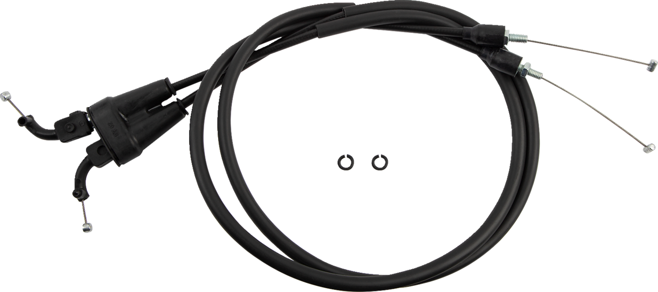 MOOSE OFFROAD Black Vinyl Throttle Cable - Stock Length - Gas Gas/Husqvarna/KTM 45-1270