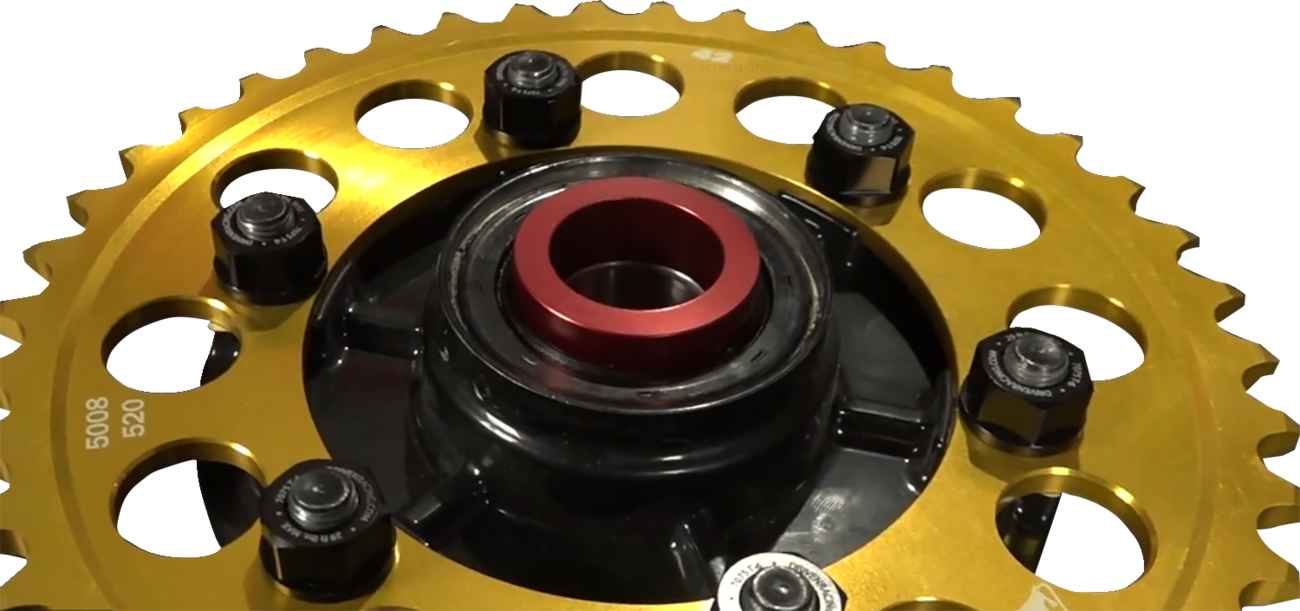 DRIVEN RACING Wheel Spacer - Captive - Red - Kawasaki DCWS-038