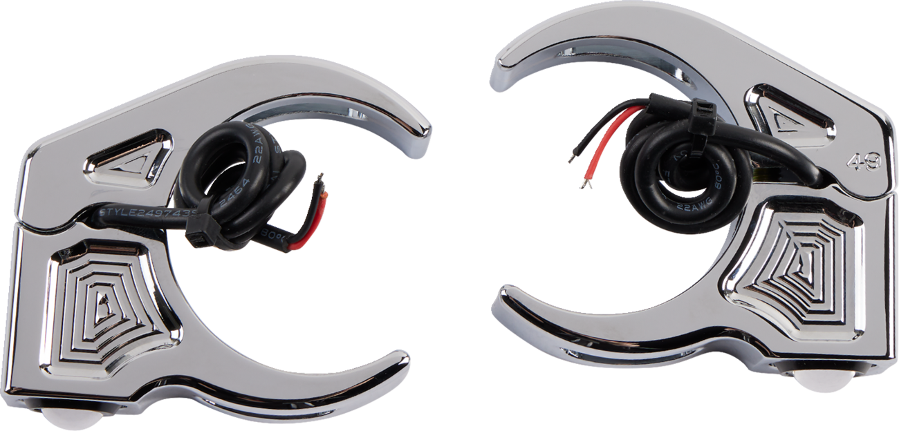JOKER MACHINE Turn Signal - 49 mm - Amber - Chrome 05-222-3