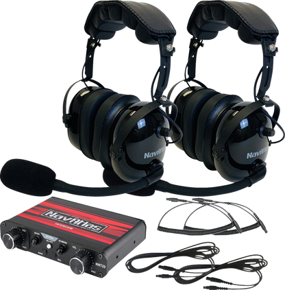 NAVATLAS Communication System - Over-the-Head Headset - Black NIO231PK