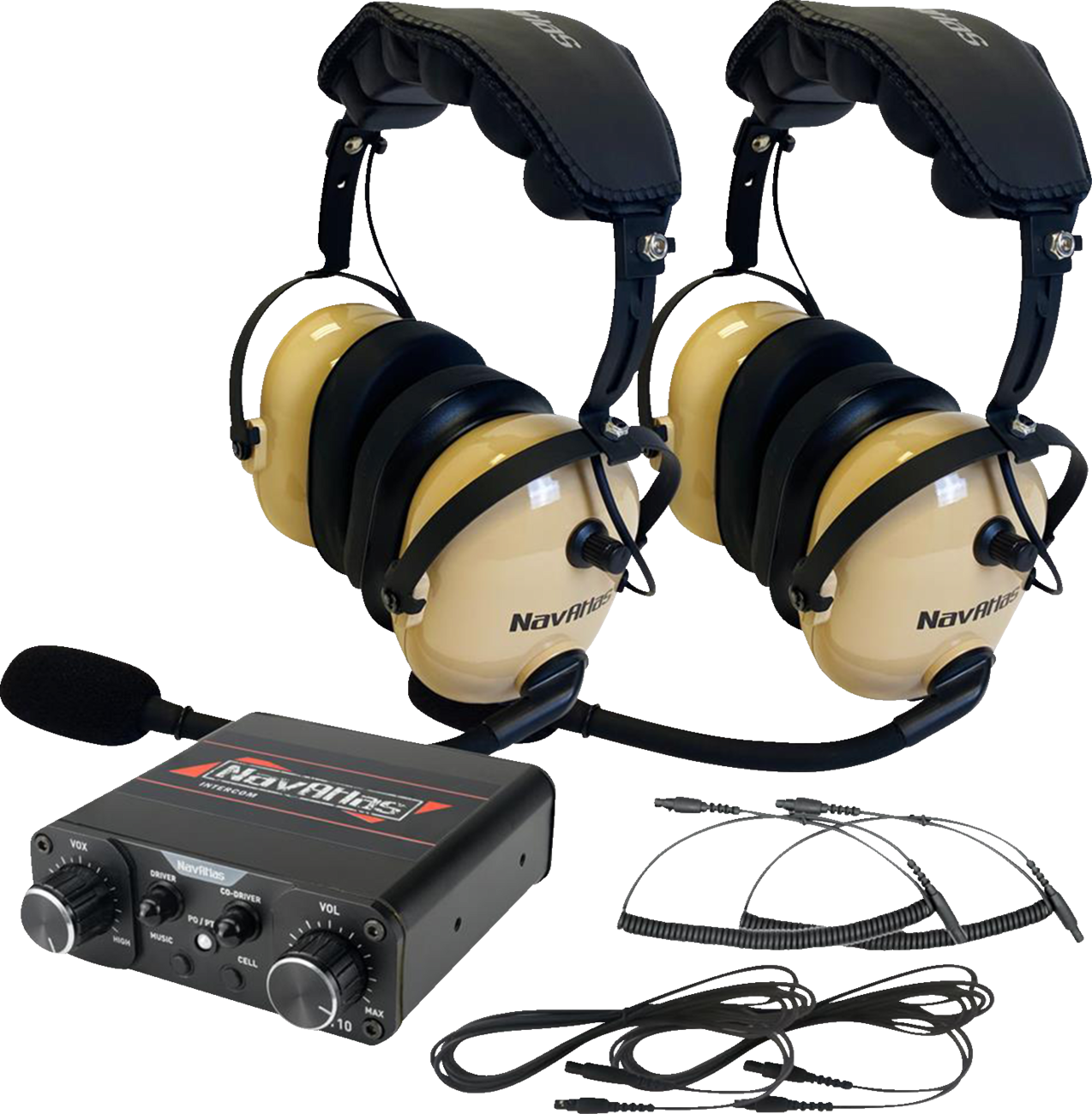 NAVATLAS Communication System - Over-the-Head Headset - Beige NIO132PK