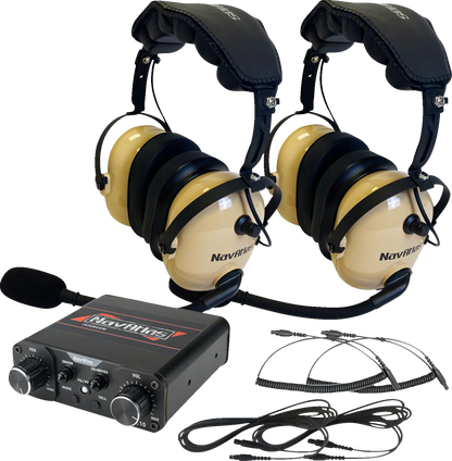 NAVATLAS Communication System - Over-the-Head Headset - Beige NIO132PK