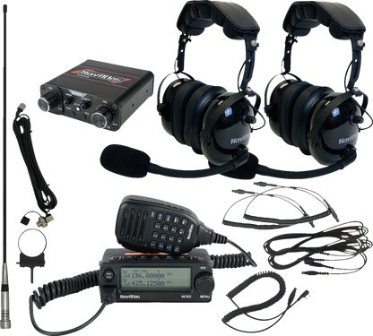 NAVATLAS Intercom/Radio and Headset Kit - 2-Seat - Black NIROHBK2