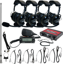 NAVATLAS Intercom/Radio and Headset Kit - 4-Seat - Black NI2ROHBK4