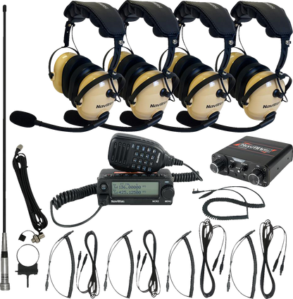NAVATLAS Intercom/Radio and Headset Kit - 4-Seat - Beige NIROHBE4