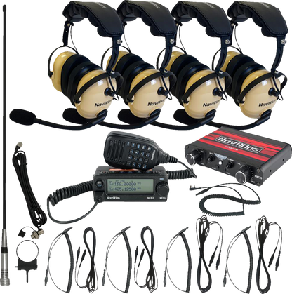 NAVATLAS Intercom/Radio and Headset Kit - 4-Seat - Beige NI2ROHBE4