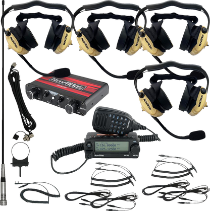 NAVATLAS Intercom/Radio and Headset Kit - 4-Seat - Beige NI2RBHBE4