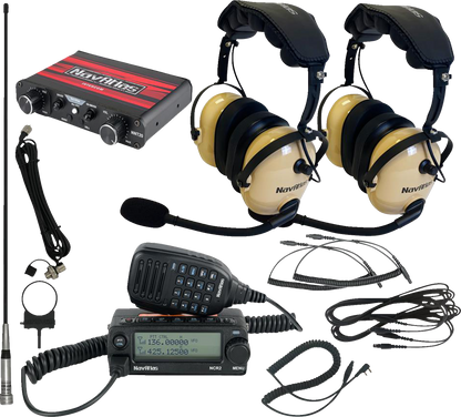 NAVATLAS Intercom/Radio and Headset Kit - 2-Seat - Beige NI2ROHBE2