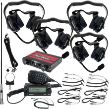 NAVATLAS Intercom/Radio and Headset Kit - 4-Seat - Black NI2RBHBK4