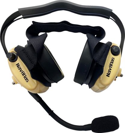 NAVATLAS Headset - Behind-the-Head - Stereo/VOX - Beige NB202BE