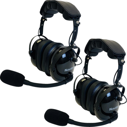 NAVATLAS Intercom/Radio and Headset Kit - 2-Seat - Black NIROHBK2