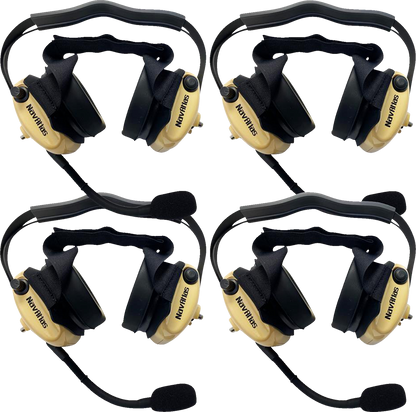 NAVATLAS Intercom/Radio and Headset Kit - 4-Seat - Beige NI2RBHBE4