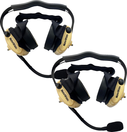 NAVATLAS Intercom/Radio and Headset Kit - 2-Seat - Beige NI2RBHBE2