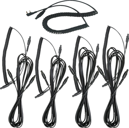 NAVATLAS Intercom/Radio and Headset Kit - 4-Seat - Black NI2RBHBK4