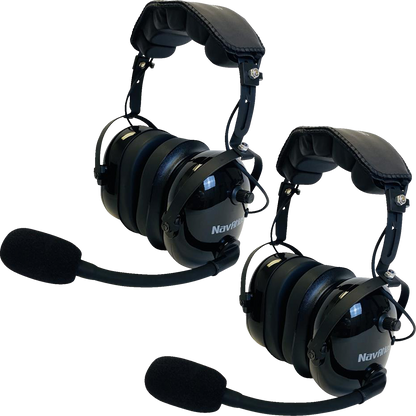 NAVATLAS Communication System - Over-the-Head Headset - Black NIO231PK