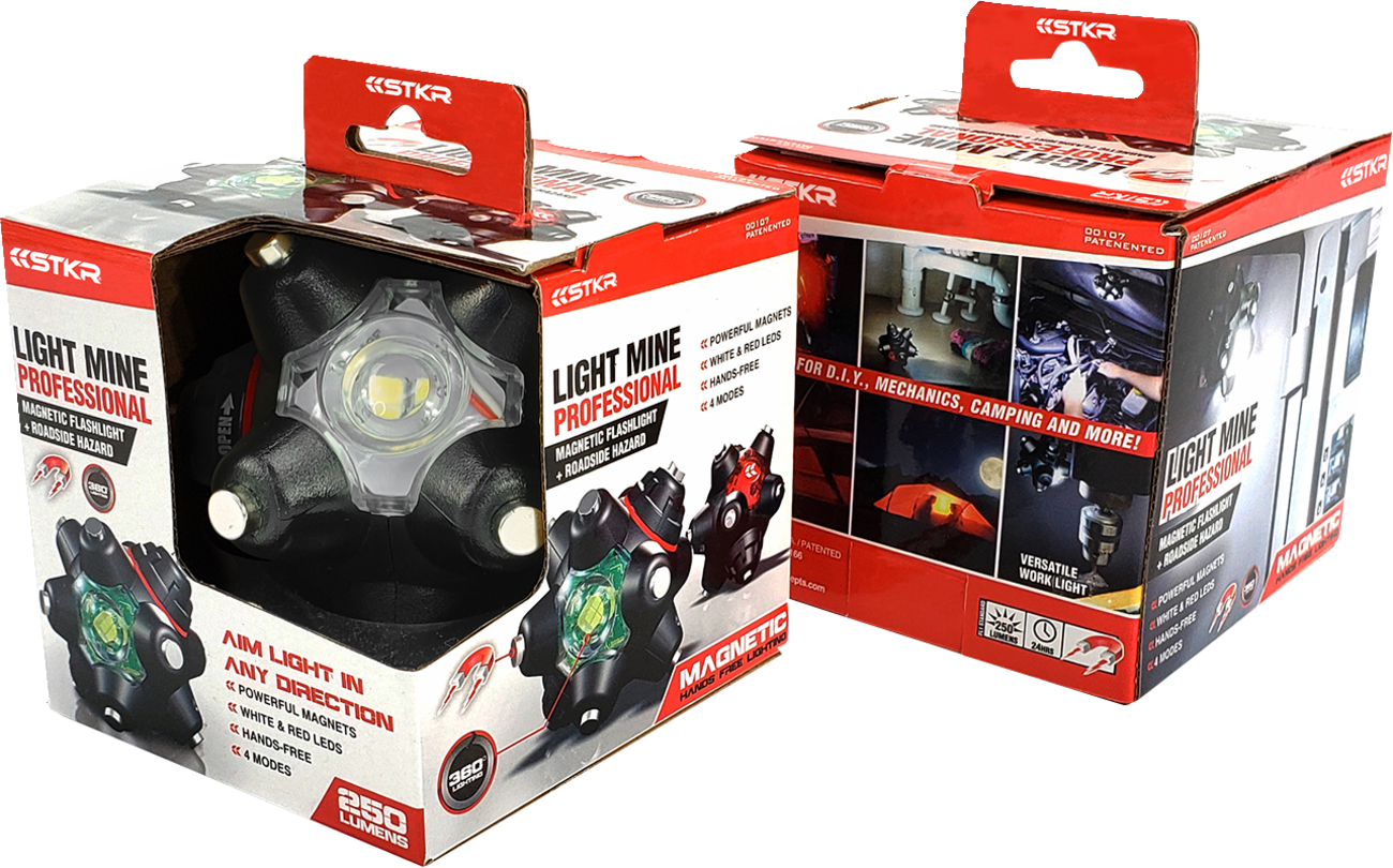 RISK RACING Flashlight - LED - 250 Lumens - Magnetic - Multi Functional 00107