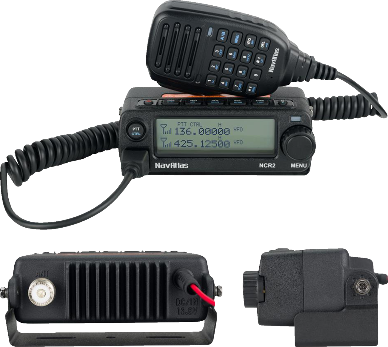 NAVATLAS Intercom/Radio and In-Helmet Headset Kit - 4-Seat - Black NI2RIH4