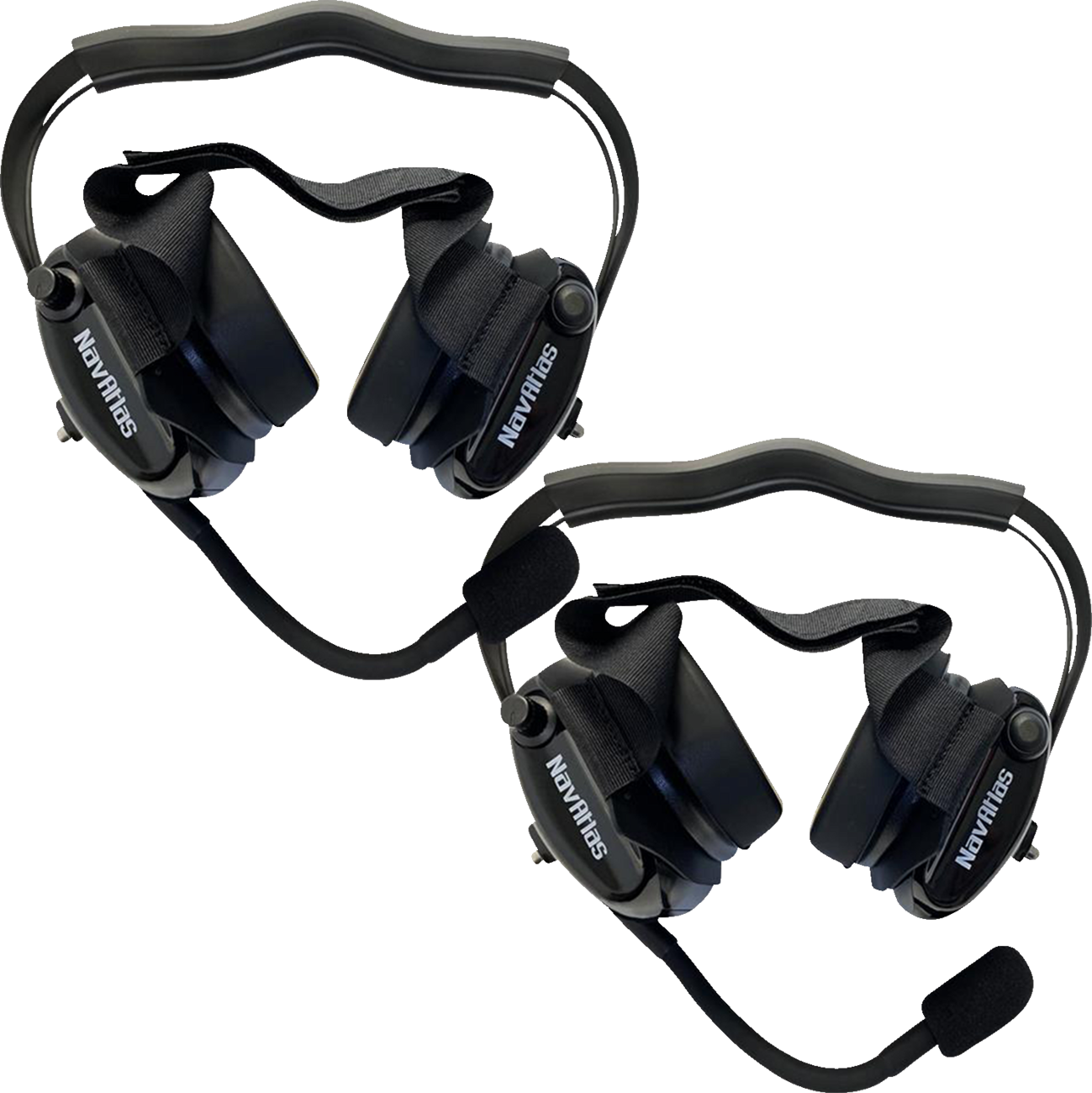 NAVATLAS Intercom/Radio and Headset Kit - 2-Seat - Black NIRBHBK2