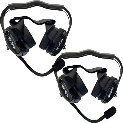 NAVATLAS Intercom/Radio and Headset Kit - 2-Seat - Black NIRBHBK2