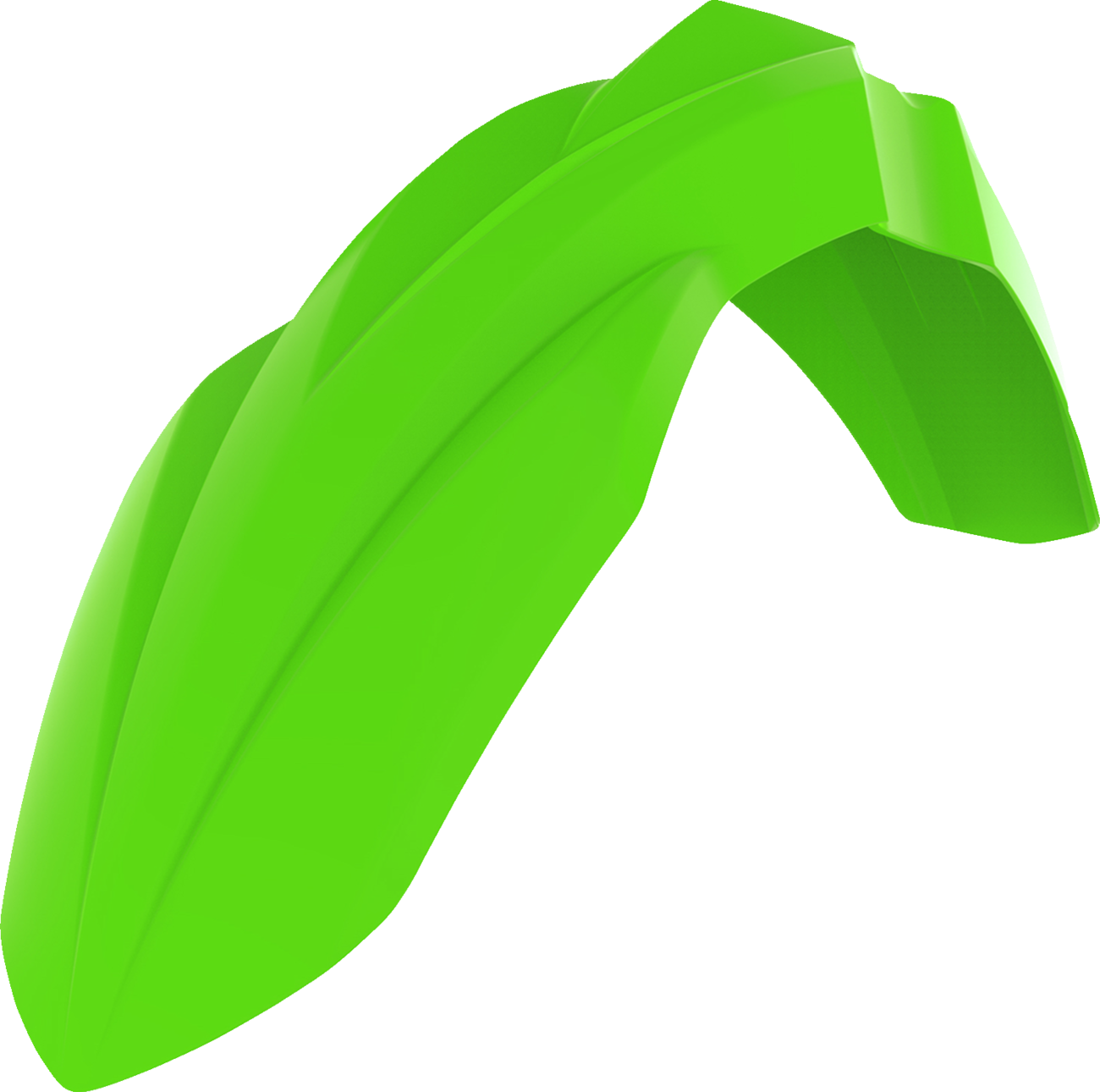 POLISPORT Front Fender - Lime Green - Kawasaki - KX '16 -'25 8574500006