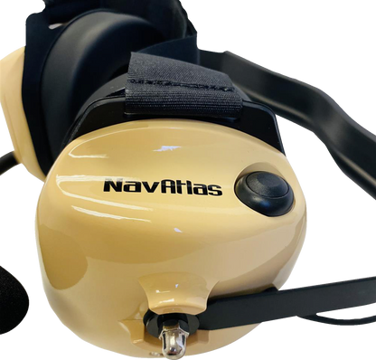 NAVATLAS Headset - Behind-the-Head - Stereo/VOX - Beige NB202BE