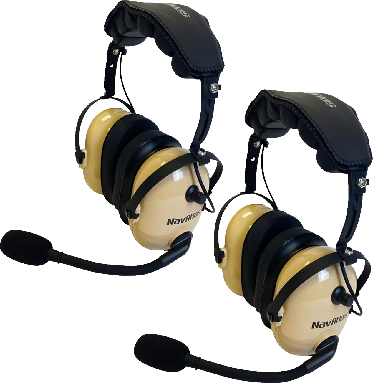 NAVATLAS Communication System - Over-the-Head Headset - Beige NIO232PK