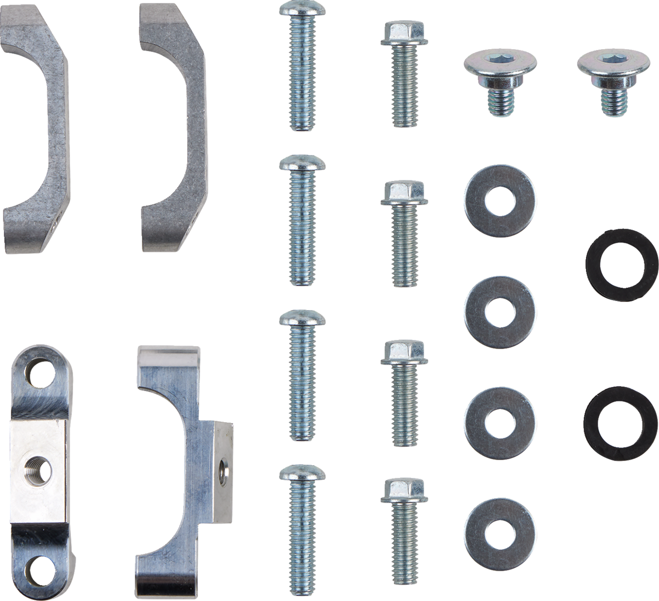 WORKS CONNECTION Radiator Brace Set - Silver - Yamaha 18-181