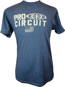 PRO CIRCUIT Logo Flag T-Shirt - Heather Navy - XL 646200-040