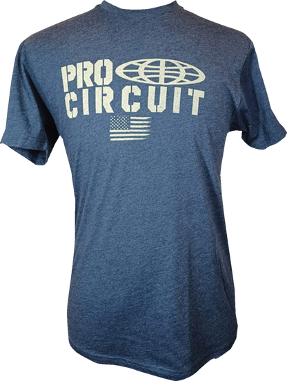PRO CIRCUIT Logo Flag T-Shirt - Heather Navy - 3XL 646200-060