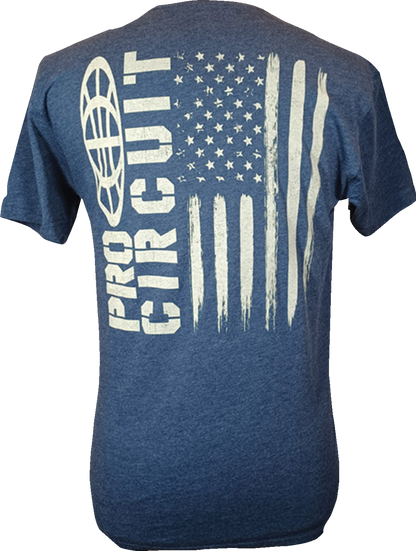 PRO CIRCUIT Logo Flag T-Shirt - Heather Navy - 2XL 646200-050
