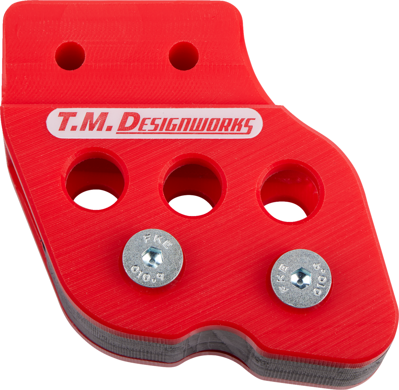 T.M. DESIGNWORKS Chain Guide - Red - Honda/Yamaha/Kawasaki/Suzuki RCG-007-RD