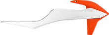 POLISPORT Radiator Cover - Orange/White - KTM 8422100009
