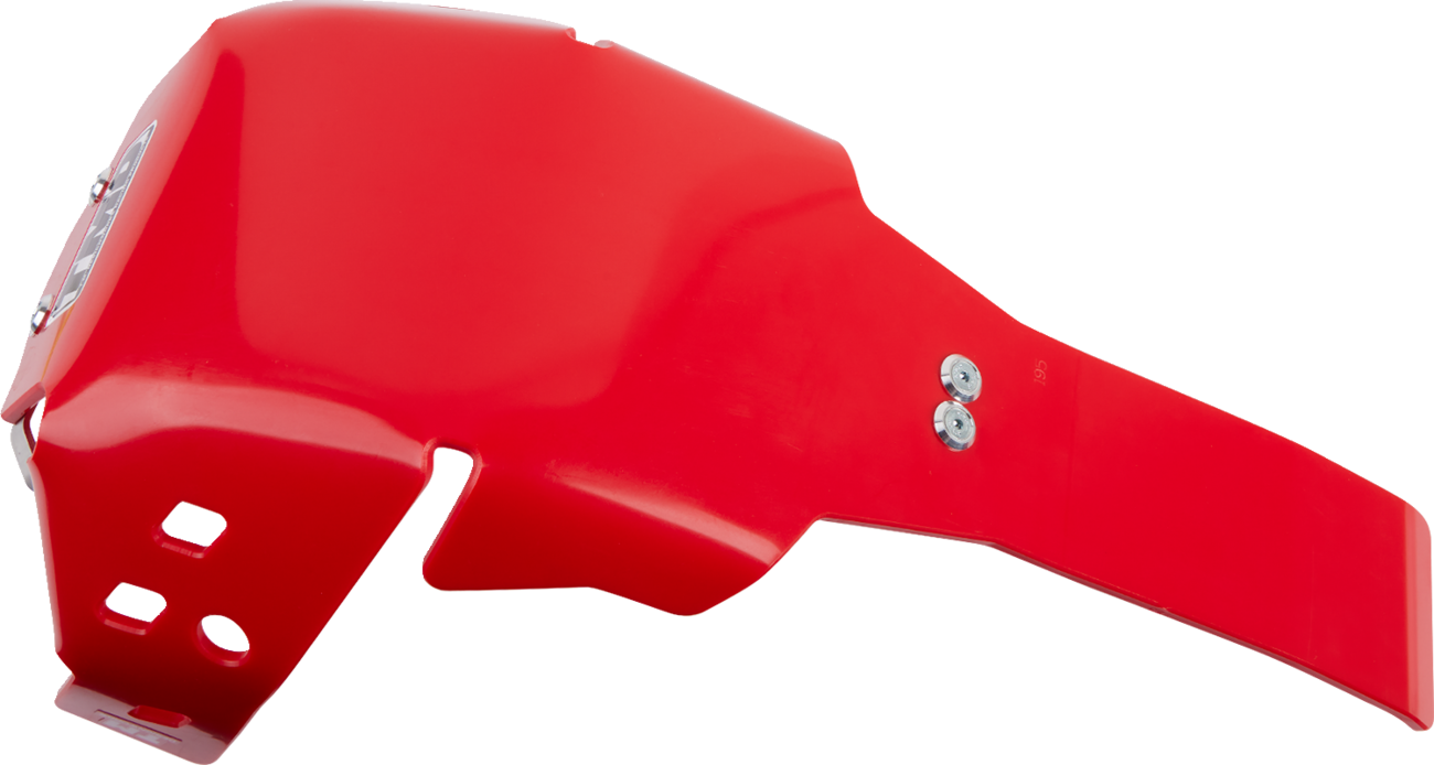 T.M. DESIGNWORKS Skid Plate - Red - CRF 450L/RL/X HOLG-465-RD