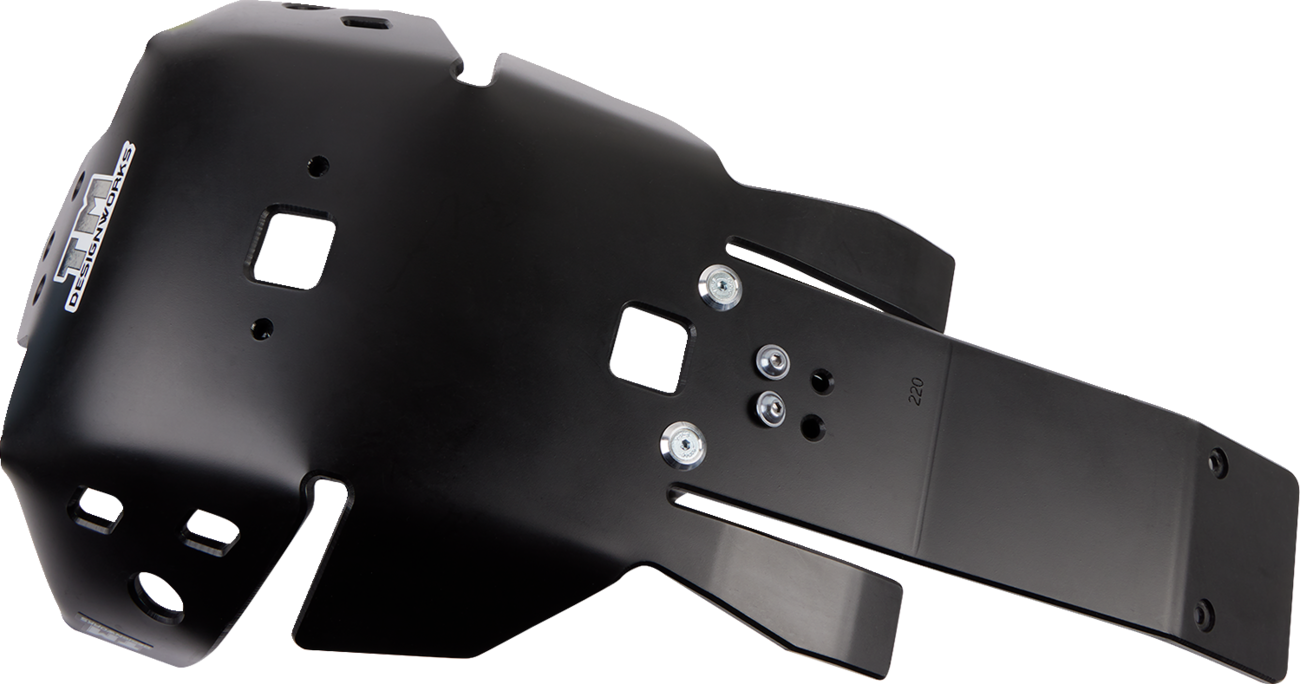 T.M. DESIGNWORKS Skid Plate - Black - Honda HOLG-470-BK