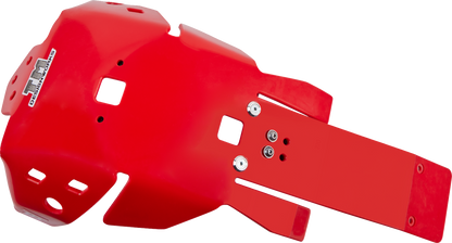 T.M. DESIGNWORKS Skid Plate - Red - Honda HOLG-470-RD